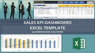 Sales KPI Dashboard Template  Start Measuring Sales KPIs [upl. by Acirretahs]