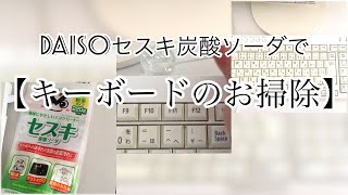 【お掃除動画】セスキ炭酸ソーダでキーボードが綺麗になります [upl. by Nyrak]