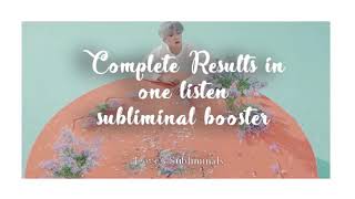 Get Complete Results in One Listen Subliminal Booster  DOVE SUBLIMINALS [upl. by Manus]