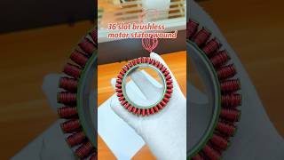 36 slot brushless motor stator woundDouble station flying fork winding machine [upl. by Ainatit]