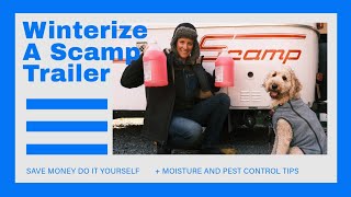 Winterize A Scamp Trailer [upl. by Retsim]