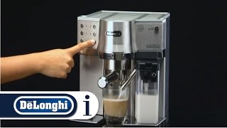 How to make a cappuccino in your DeLonghi EC 860 coffee maker [upl. by Ettenig986]