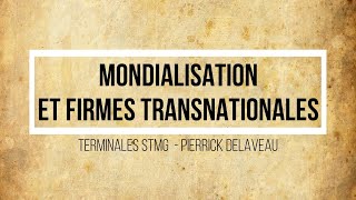 TSTMG  La mondialisation  Définition amp Mise en concurrence des espaces [upl. by Riaj]