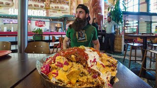 ATTEMPTING AN UNEXPECTEDLY SPICY NACHO MOUNTAIN CHALLENGE  BeardMeatsFood [upl. by Araj]