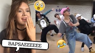 BAEPSAE DANCE PRACTICE BTS REACTION  ItsGeorginaOkay [upl. by Nnylassej499]