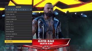 HOW TO CREATE ALEISTER BLACK NEW UPDATED ENTRANCE IN WWE2K22 AFTER PATCH 117 [upl. by Rimma]