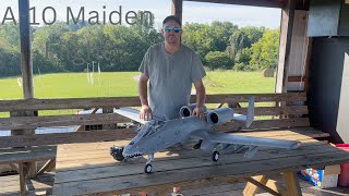 Freewing A10 Thunderbolt II Twin 80mm Maiden FlightInitial Review [upl. by Aihsakal635]