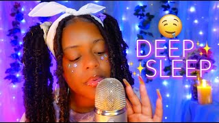 ASMR 💜✨Brain Melting Trigger Words for The Deepest Sleep amp Tingles 🤤✨EAR MELTING 👂🏽♡😴 [upl. by Hiller]