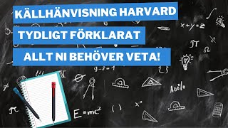 Källhänvisning Harvard [upl. by Etnahs]