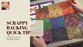 Create a Scrappy Quilt Backing for a Wall Hanging [upl. by Edas551]