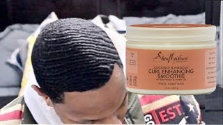 SHEA MOISTURE CURL ENHANCE SMOOTHIE PRODUCT REVIEW 360 Waves [upl. by Garik929]