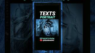 Texts Inside Face  Photoshop Poster Design  slide speedart typography [upl. by Odilia597]