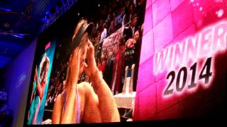 Maria Sharapova interview after winning final of Porsche Tennis Grand Prix Stuttgart 2014 [upl. by Sam624]