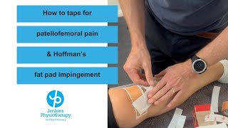 How to do strapping for knee pain [upl. by Olodort]