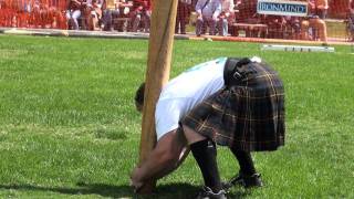 Daniel Mckim  World Champion  Caber Toss  The clock strikes 12 [upl. by Cohin]