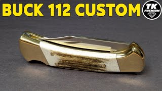 Buck 112 Ranger Custom Shop Lockback Pocket Knife [upl. by Ahsiekam]