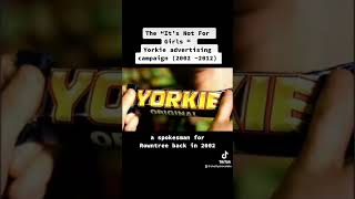 Yorkie “It’s Not For Girls” advertising campaign 2002  2012 yorkie chocolatehistory nestle [upl. by Genia202]