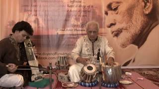 Ustad Hashmat Ali Khan – Tabla Solo – Teentaal Sarangi  Farooque Latif Khan [upl. by Demott704]