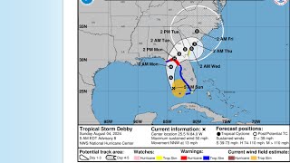 Hurricane Debby Live from St Simons Island [upl. by Zinah]