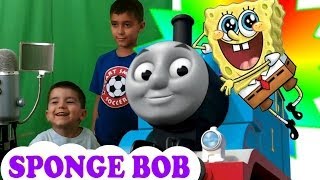 VOICE ACTING  Spongebob Squarepants Intro Thomas The Train Lyrics [upl. by Hesoj132]