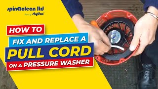 How to Fix and Replace a Pull Cord on a Pressure Washer [upl. by Hike519]