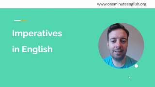 Imperatives in EnglishUses Examples and Structure [upl. by Samira162]