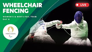 Wheelchair Fencing  Womens amp Mens Foil Team Table of 16 Quarterfinal amp Semifinal  Day 8 [upl. by Am]