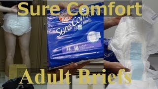 sure comfort adult briefs review [upl. by Sanyu98]