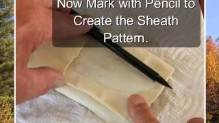 Making A RawHide Knife Sheath [upl. by Nahsaj]