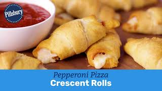 Pepperoni Pizza Crescent Rolls  Pillsbury [upl. by Junie]