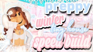 ❄️preppy winter tiny home speed build ☃️💗 [upl. by Elisabeth]