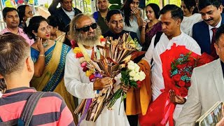 Sri Sri Ravi Shankar Gurudev on the Way to Cambodia 2024 [upl. by Tome]