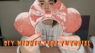 How to Make Minnie Mouse Ears  Easy DIY Minnie Ears [upl. by Pallua]