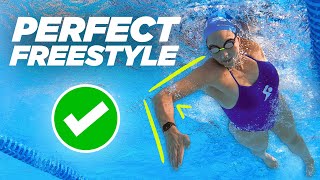 How to Swim PERFECT Freestyle [upl. by Aicirtap]