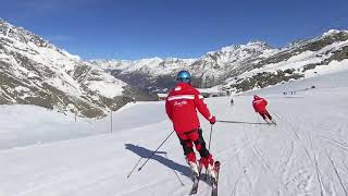 76 km non stop carving in Saas Fee in 8min 30 [upl. by Afaw]