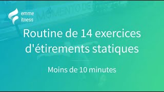 14 Exercices détirements statiques  10 minutes [upl. by Avilla]