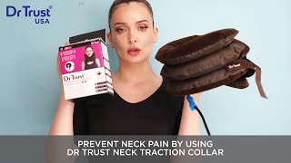 Dr Trust USA Inflatable Cervical Neck Traction for Neck Pain Relief 336 [upl. by Adehsar869]