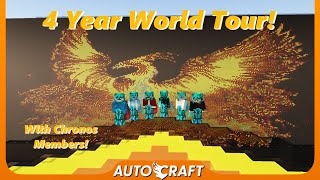 AutoCraftSMP 4 Year World Tour With Chronos Members AutoCraft ep113 [upl. by Branscum]