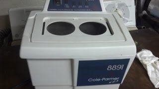 ColeParmer ultrasonic cleaner test 8891 [upl. by Glad]