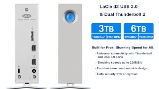 Overview of the Lacie D2 Thunderbolt and USB 30 [upl. by Standish]