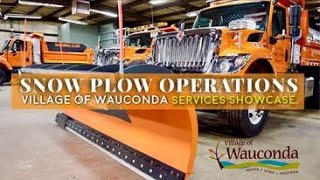 Village of Wauconda Public Works Snow Plow Operations [upl. by Ahiel354]