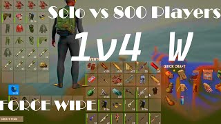 800 Players vs SOLO Force Wipe🥶Rustoria Main [upl. by Nahgiem]