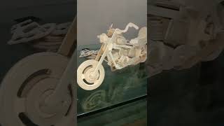 DIY 3D Puzzle Motorcycle Woodcraft construction Kit imalidotcom ‎Diycraftinstruction Saml Selv [upl. by Jud]