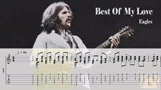 Best Of My Love  Eagles  Guitar Tab [upl. by Esmerolda704]