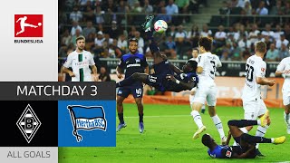 Pléa to the winning goal  Borussia Mgladbach  Hertha Berlin 10  All Goals  MD 3 – BL 2223 [upl. by Muhcan]