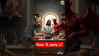 jesus pizza 🍕 jesus fe amen jesuschrist fé jennie shorts shortvideo edit god [upl. by Noterb97]