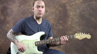 Using the Volume Tone and Toggle Switch on a Strat Guitar Lesson [upl. by Hadlee]