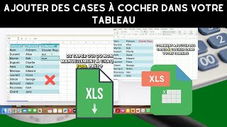 AJOUTER FACILEMENT DES CASES À COCHER DANS VOTRE TABLEAU [upl. by Brynn]