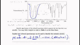 Solutions to exam Questions on infrared spectroscopy AQA unit 2 [upl. by Faustina366]