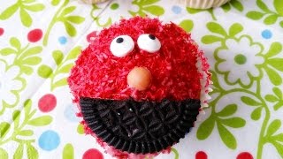 Rezept ElmoCupcakes  How to make easy Elmo Cupcakes  Sesamstraße [upl. by Auqinot614]